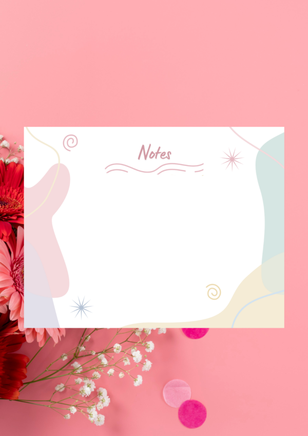 Modern Pastel Cute Sticky Notes