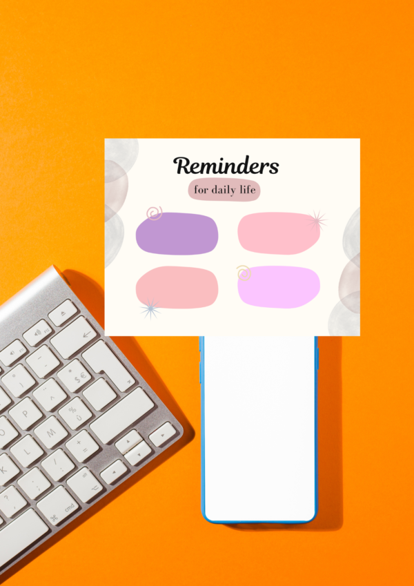 Reminder For Dialy Life Sticky Notes