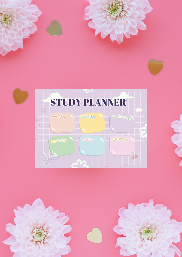 Study Planner Sticky Notes