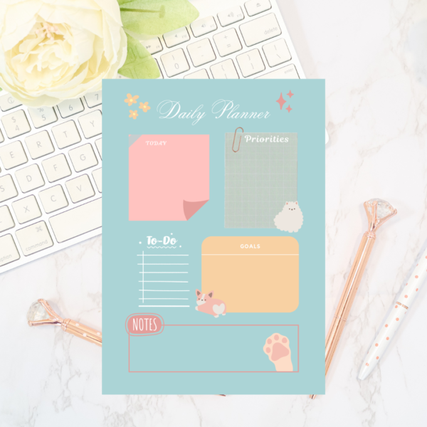 Colorful  Playful Cute Daily Planner