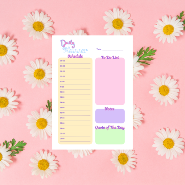 Pastel Playfull Daily Planner