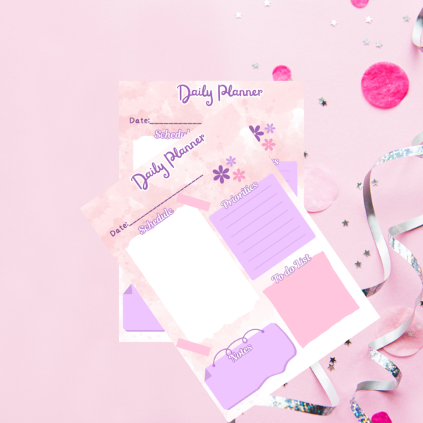 Pink Minimal Daily Planner - Image 2