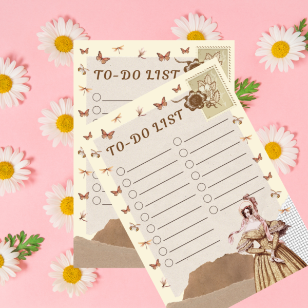 Brown Vintage To-Do List Planner - Image 2